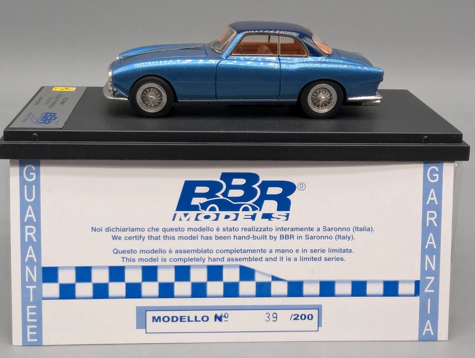 Modellautos 1:43 BBR Ferrari 212 Inter Pininfarina 1952 Blau Ltd 039/200 mit OVP