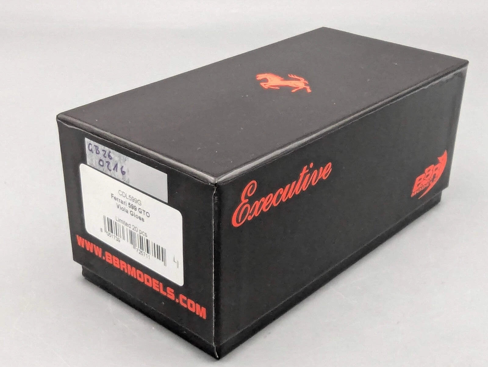 Modellautos 1:43 BBR Executive Ferrari 599 GTO Viola Gloss Limited 04/20 mit OVP