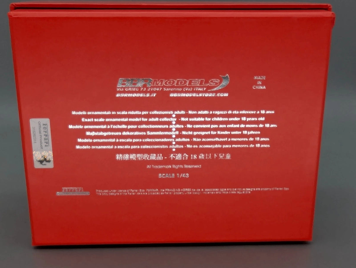Modellautos 1:43 BBR Ferrari 488 Pista RHD Blu TdF 2019 Romans 2020 Ltd 1/5 OVP