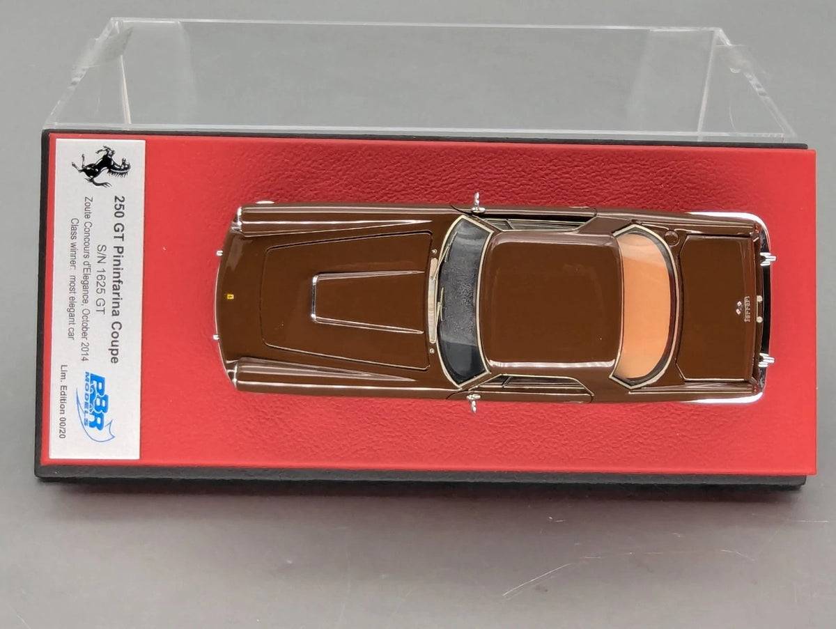 Modellautos 1:43 BBR Ferrari 250 GT Pininfarina Coupe S/N 1625 GT 00/20 mit OVP