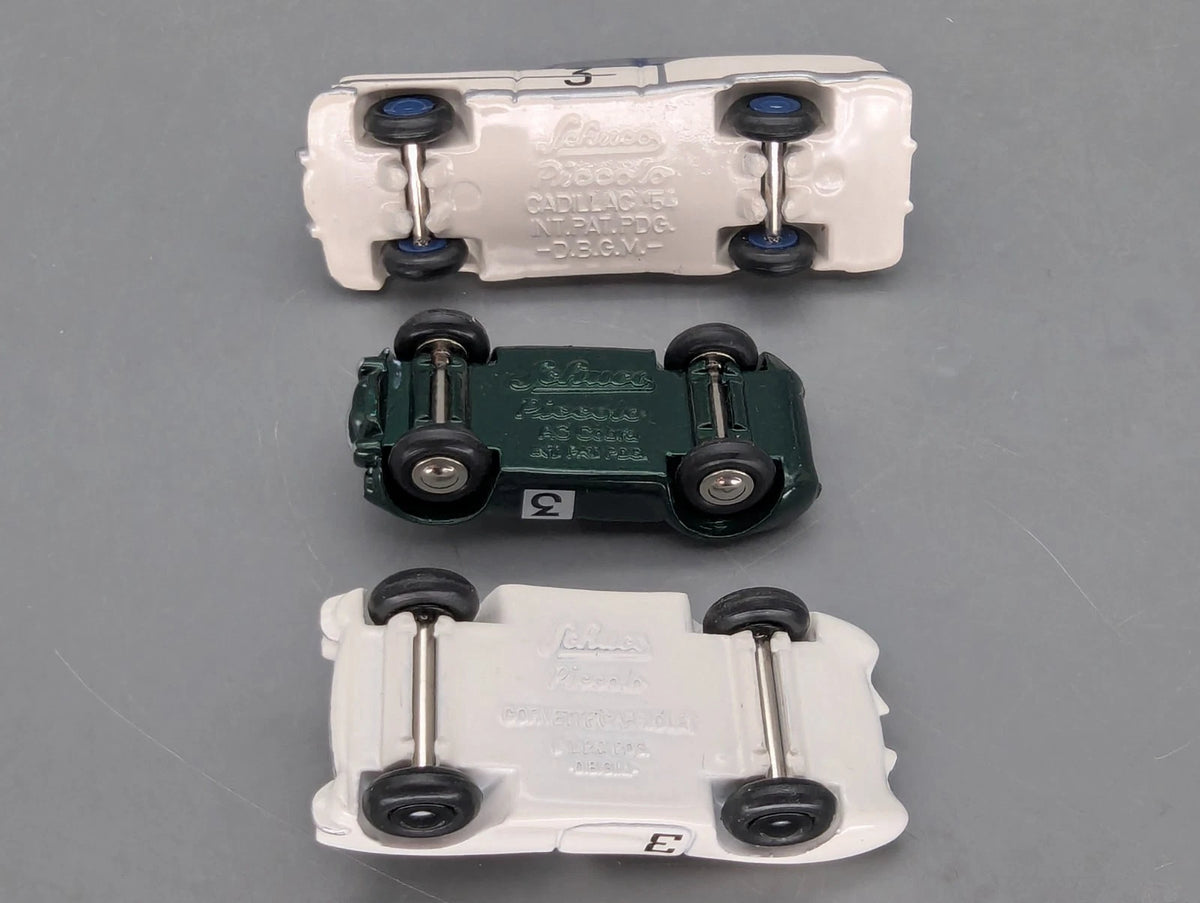 Modellautos 1:90 Schuco Piccolo 3-tlg Set Motor Klassik Sportwagen Legenden OVP