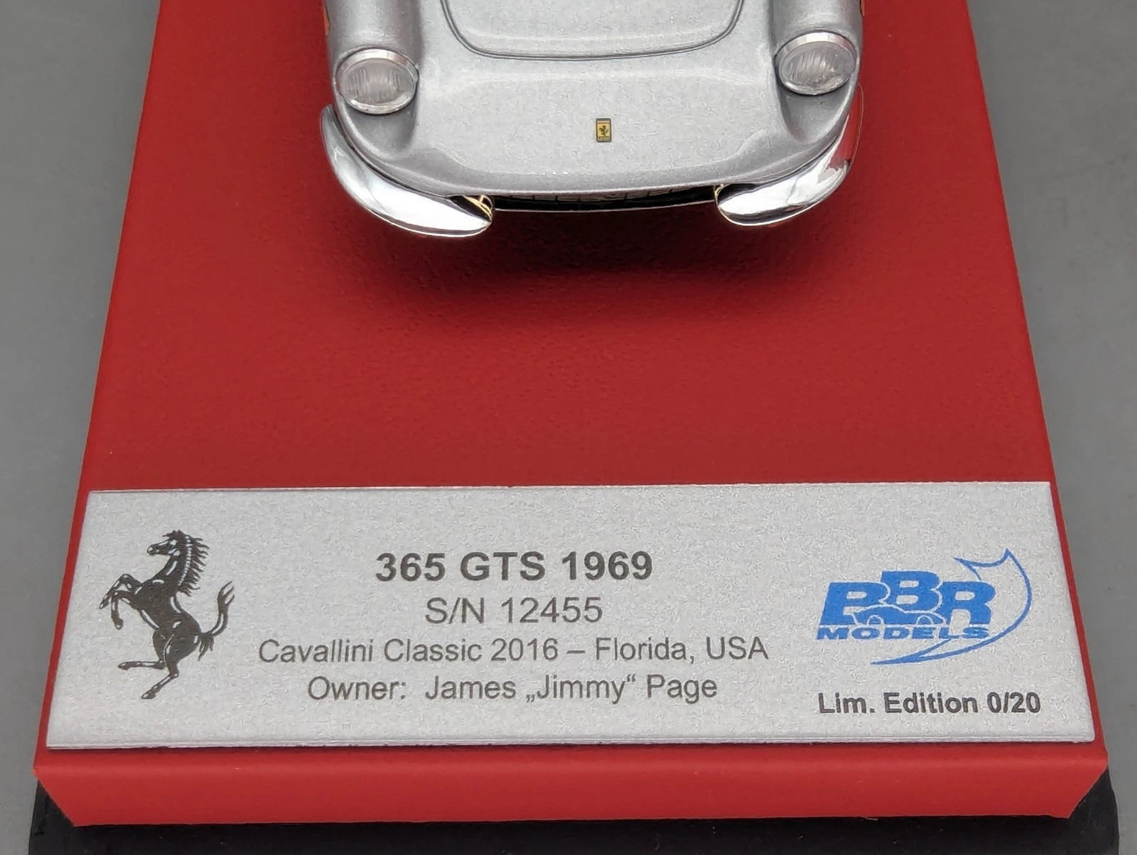 Modellautos 1:43 BBR Ferrari 365 GTS 1969 S/N 12455 Jimmy Page  Ltd 0/20 mit OVP