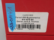 Modellautos 1:18 BBR Ferrari 400 Superamerica 1962 Met. Grau 01/64 Stück mit OVP