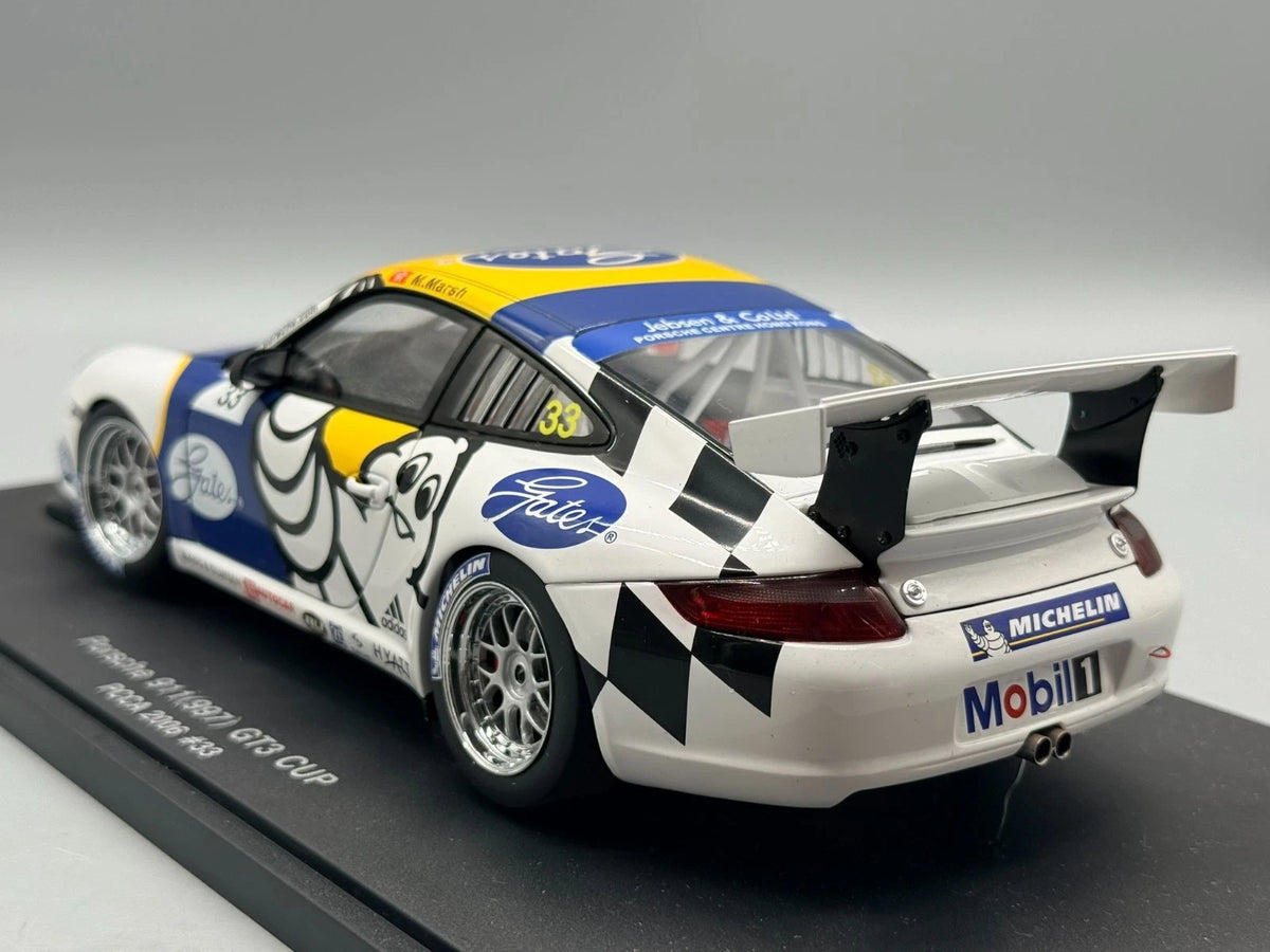 Modellautos 1:18 AUTOart Porsche 911 (997) GT3 Cup PCCA 2006 #33 mit OVP