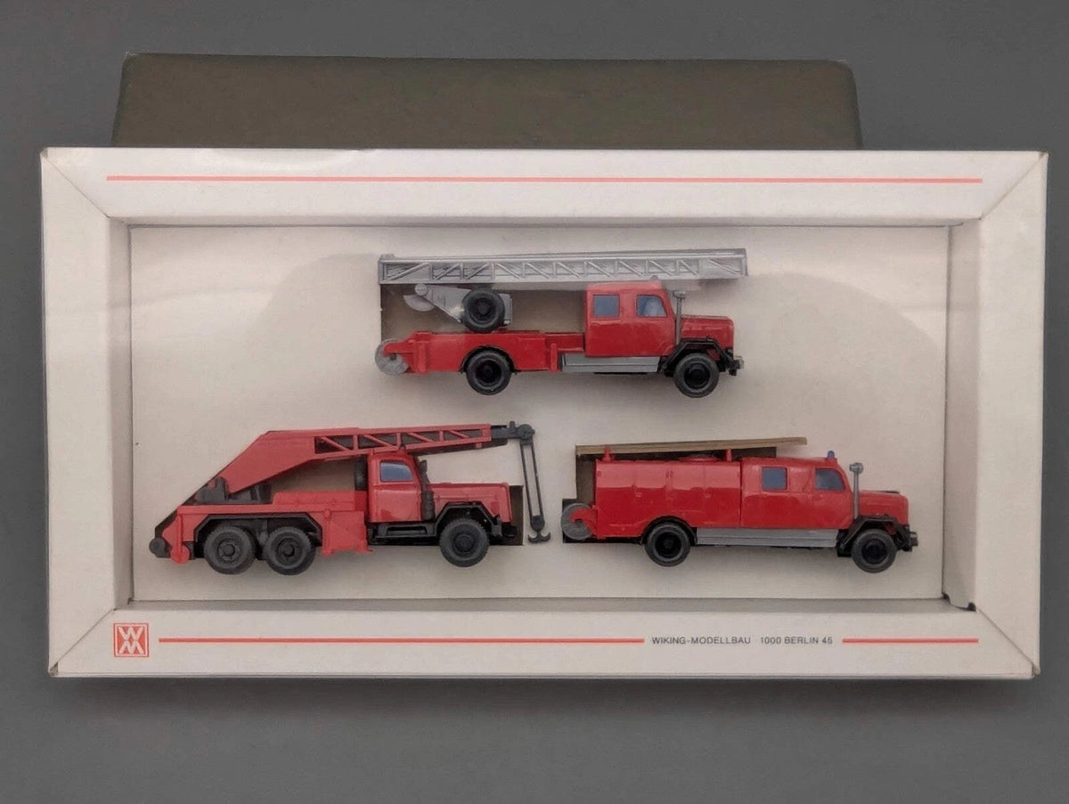 Modellautos HO 1:87 Wiking 2600 Feuerwehr Veteranen 3-tlg Set mit OVP