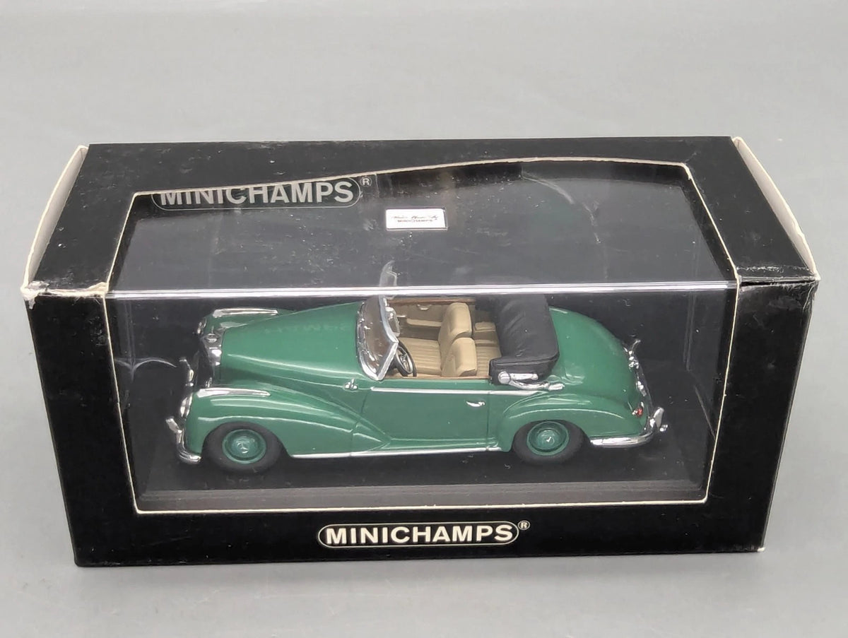 Modellautos 1:43 Minichamps Mercedes Benz 300 S Cabrio Softtop Offen Grün OVP