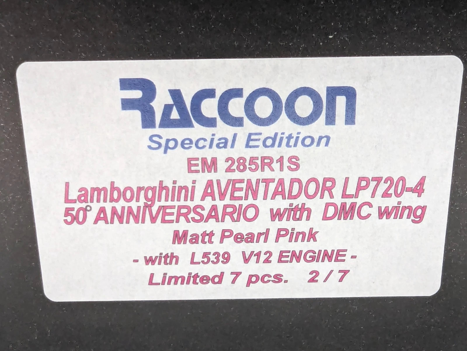 Eidolon Make Up 1:43 Lamborghini Aventador LP720-4 2013 Ltd 2/7 Engine Set OVP