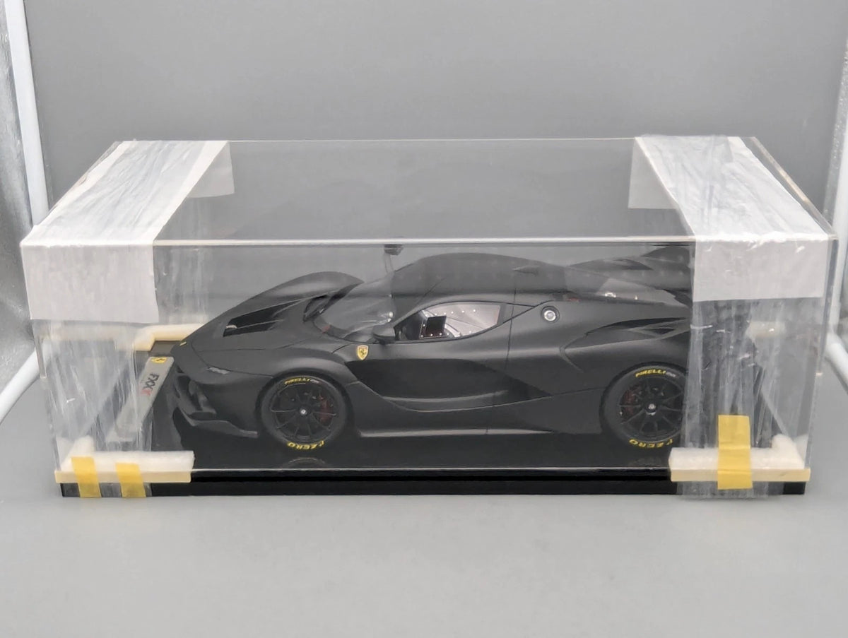 Modellautos 1:12 BBR Ferrari FXX-K Matt Black Ltd 03/05 Vitrine OVP