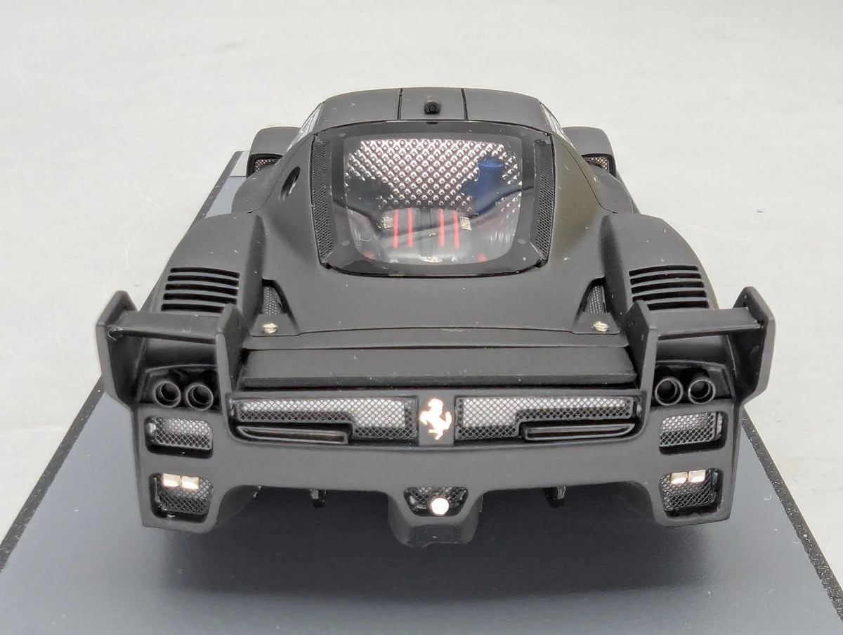 Modellautos 1:43 BBR Ferrari FXX  2006 Black Matt mit Vitrine OVP