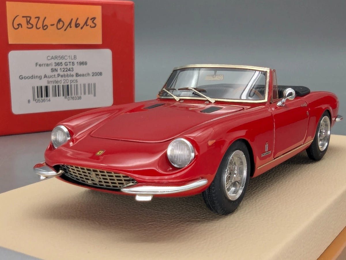 Modellautos 1:43 BBR Ferrari 365 GTS 1969 Gooding Auction 2008 Ltd 00/20 mit OVP