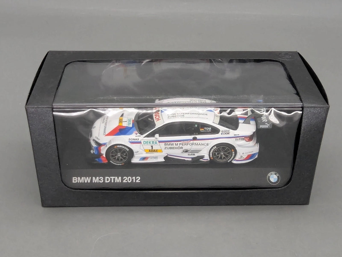 Modellautos 1:43 Minichamps BMW M3 DTM 2012 #1 Tom Tomczyk mit Dealer OVP