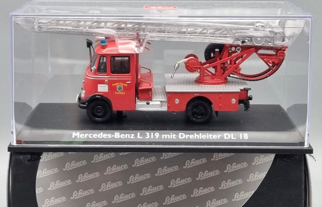 LKW Modelle 1:43 Schuco 02807 Mercedes-Benz L319 Feuerwehr Drehleiter DL18 OVP
