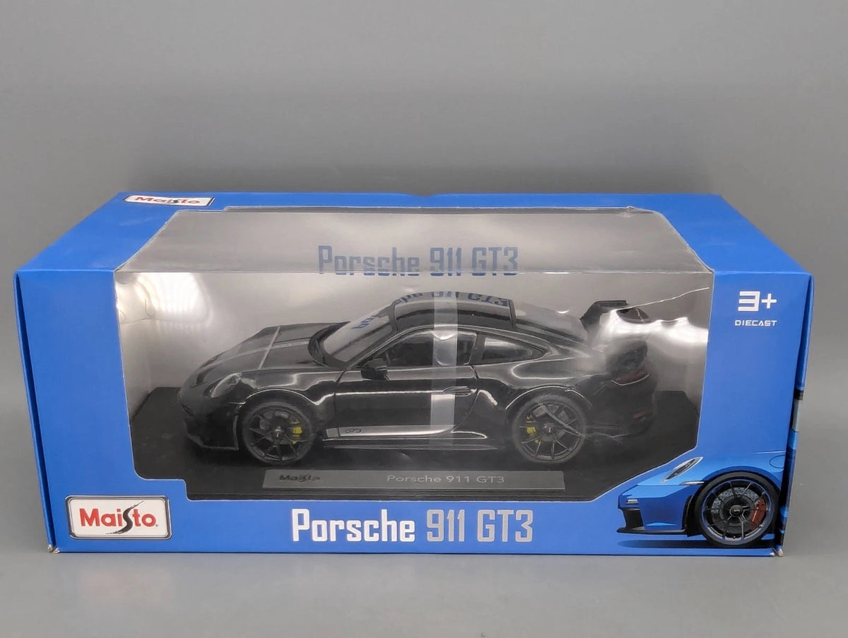 Modellautos 1:18 Maisto Porsche 911 GT3 Schwarz mit OVP
