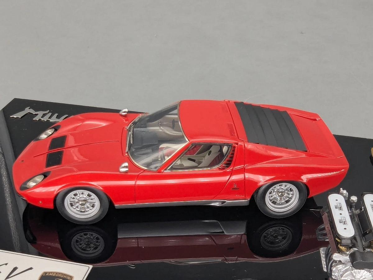 Eidolon Make Up 1:43 Lamborghini Miura P400 SV 1971 Red Engine Set mit OVP