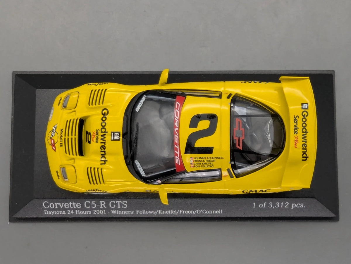 Modellautos 1:43 Action Chevrolet Corvette C5-R GTS 24h Daytona 2001 #2 mit OVP