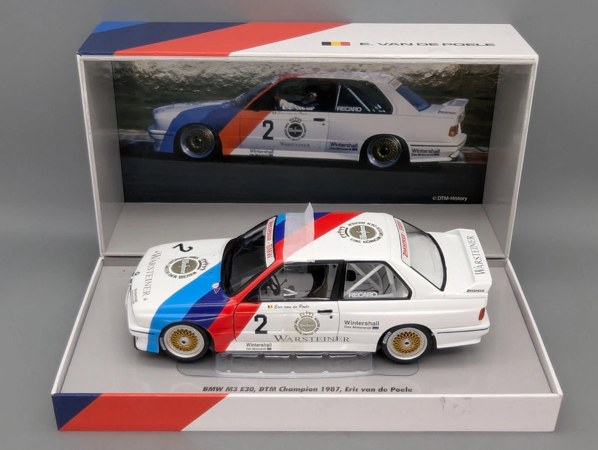 Modellautos 1:18 Werk83 BMW M3 E30 DTM Champion 1987 #2 E. van de Poele mit OVP