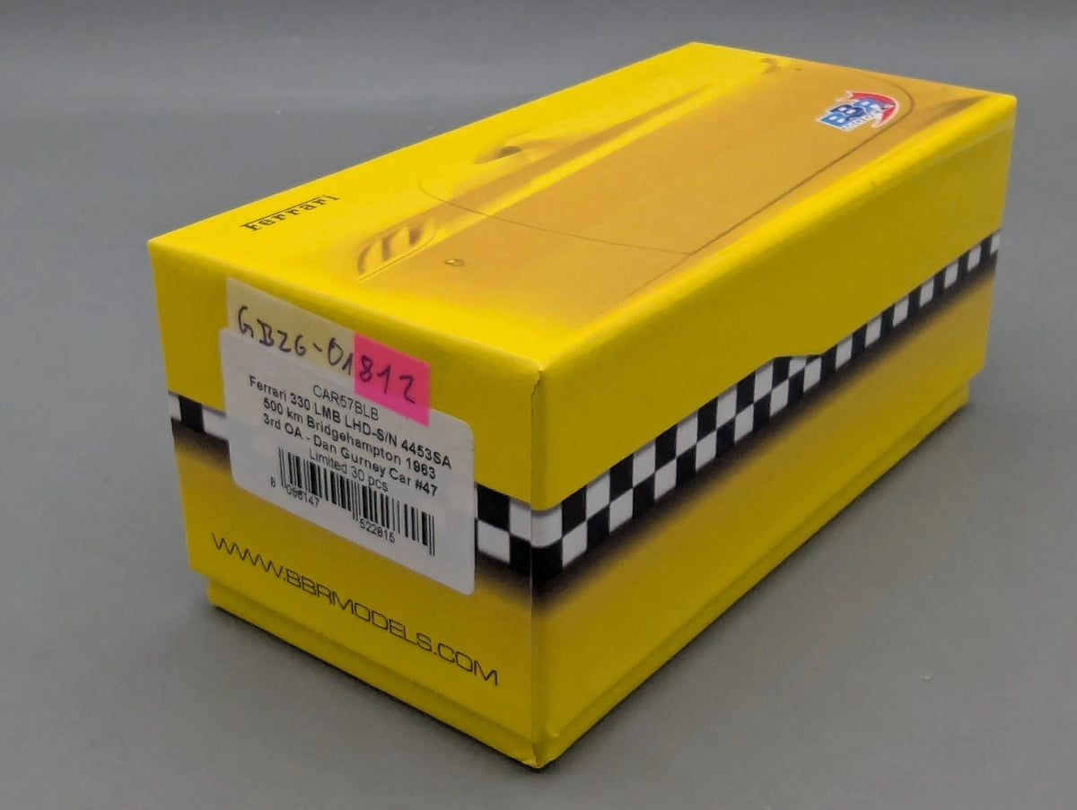 Modellautos 1:43 BBR RGM Ferrari 330 LMB LHD S/N 4453 SA #47 Ltd 09/30 OVP