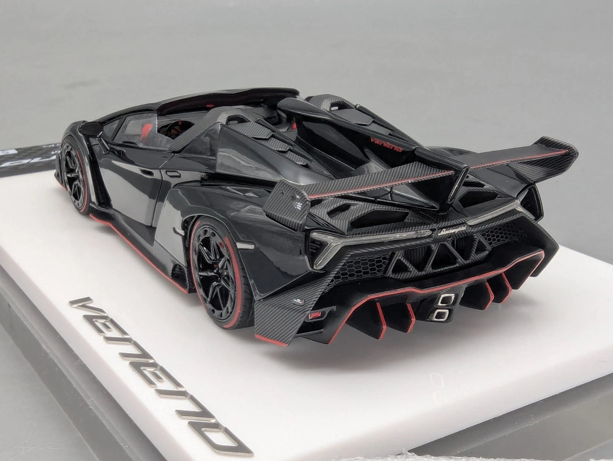 Eidolon Make Up 1:43 Lamborghini Veneno Roadster 2015 Black Red Ltd 54/80 OVP