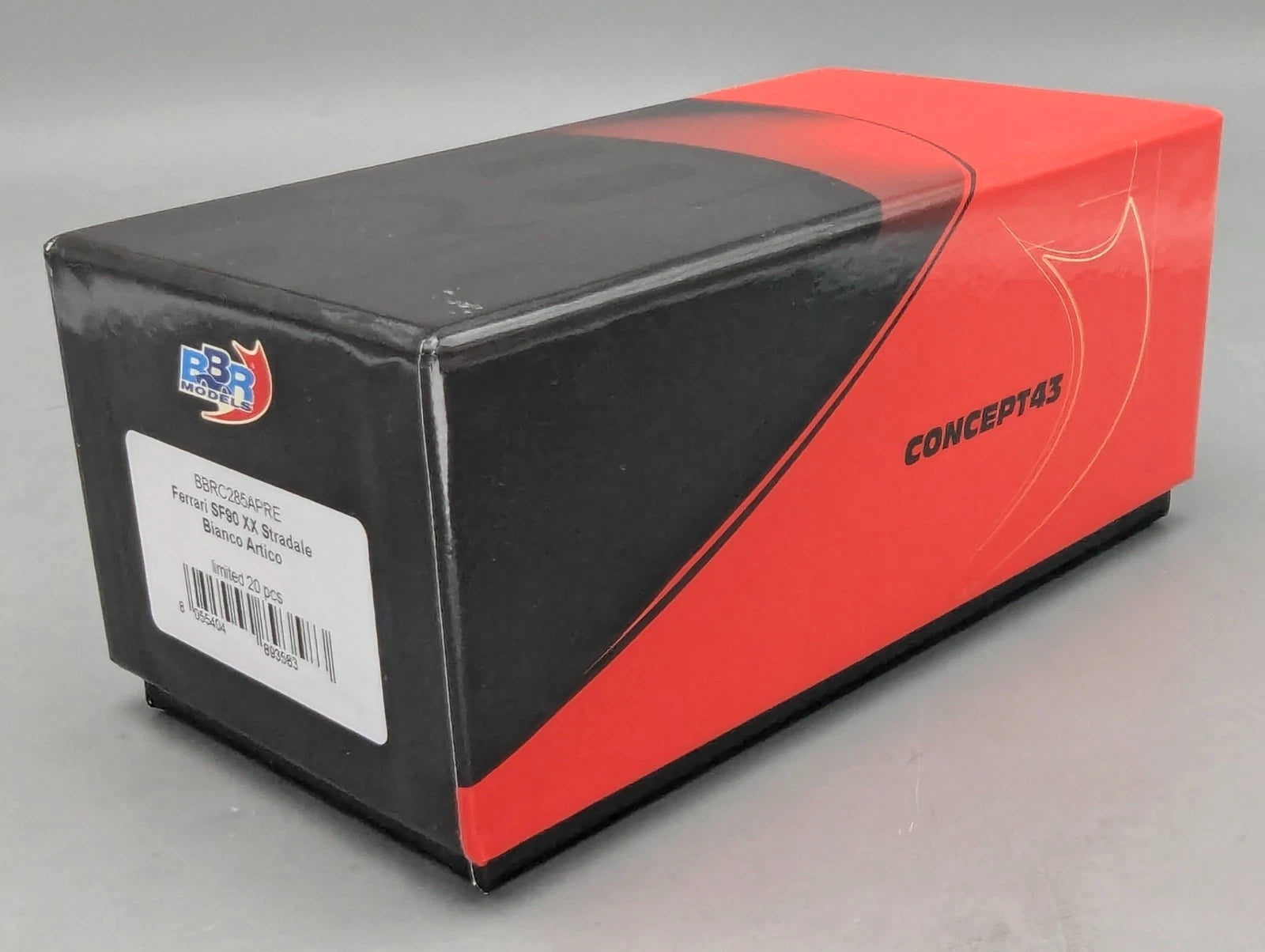 Modellautos 1:43 BBR Concept43 Ferrari SF90 XX Stradale Ltd 12/20 Weiß mit OVP