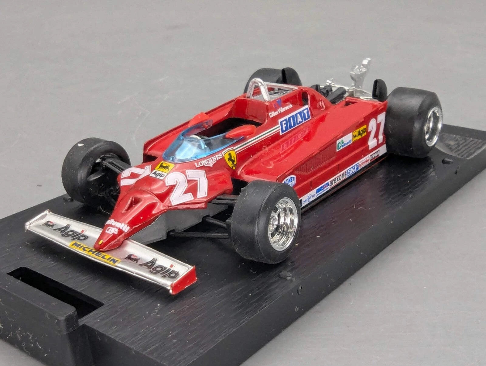 Modellautos 1:43 Brumm Ferrari 126C2 GP Long Beach 1982 #27 G. Villeneuve OVP
