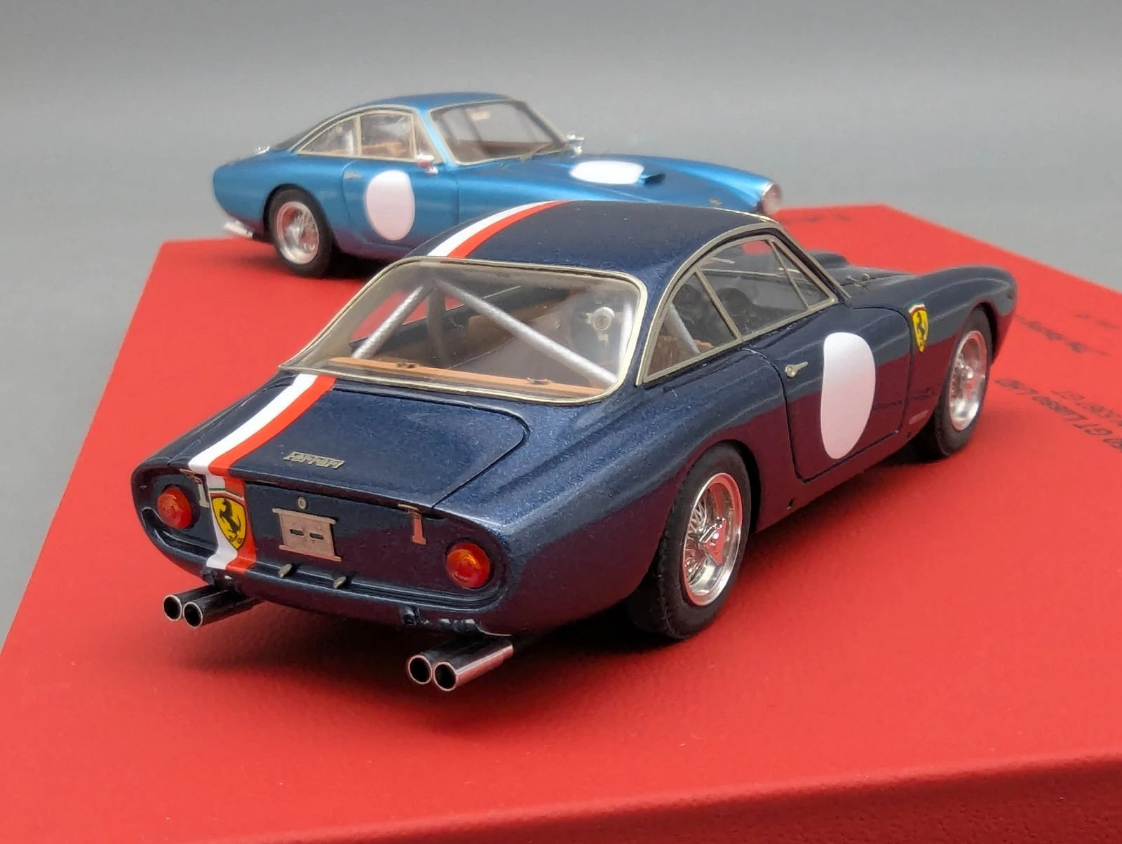 Modellautos 1:43 BBR  Ferrari 250 GT The Racing Lusso LHD RHD Set 2-tlg. 1/3 OVP