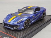 Modellautos 1:43 BBR Concept43 Ferrari 812 Competizione Blue TdF 10/48 mit OVP