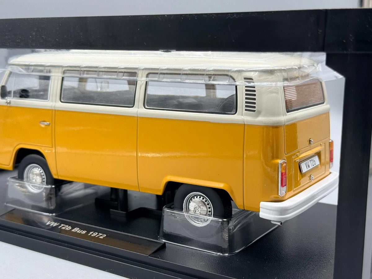 Modellautos 1:18 KK-Scale VW T2b Bus 1972 Gelb Weiß mit OVP