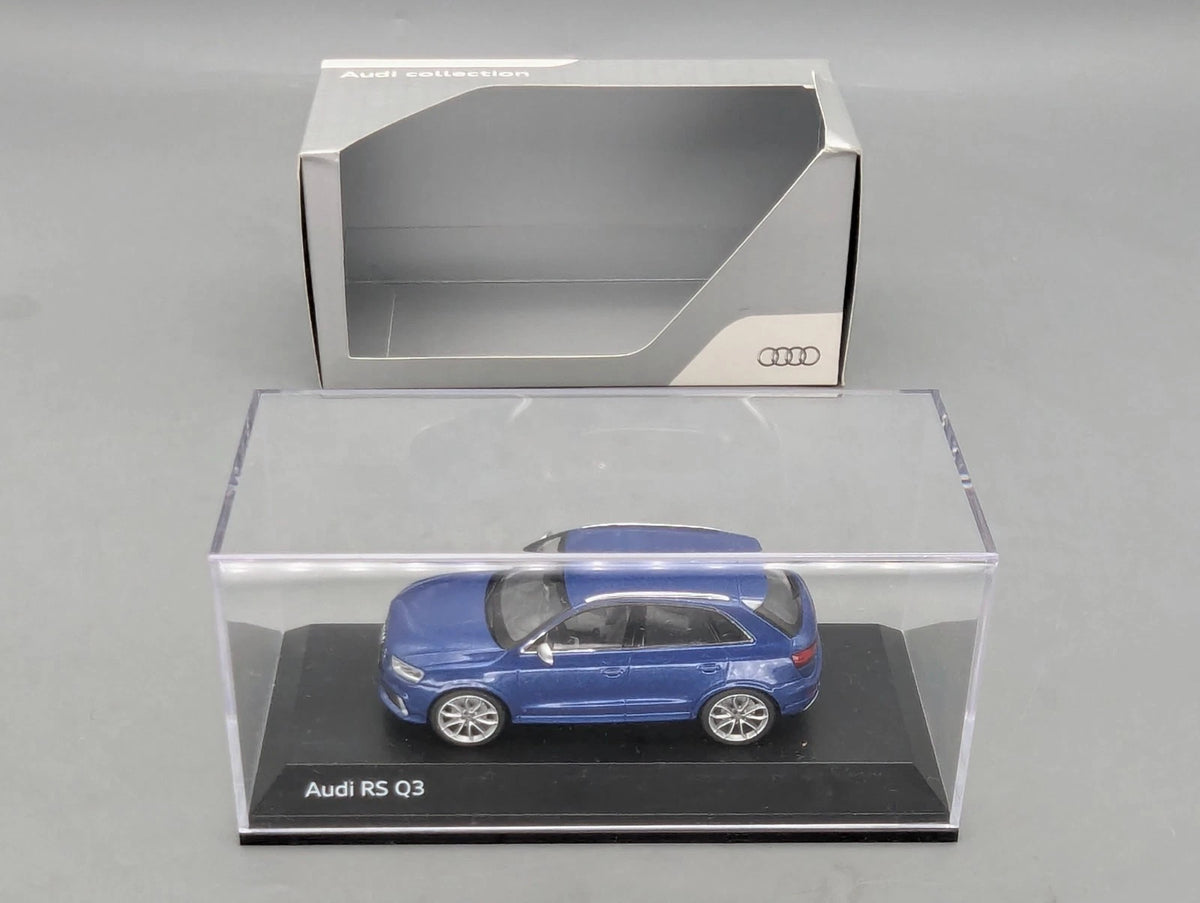 Modellautos 1:43 Schuco Audi RS Q3 Sepang Blau Metallic mit Dealer OVP