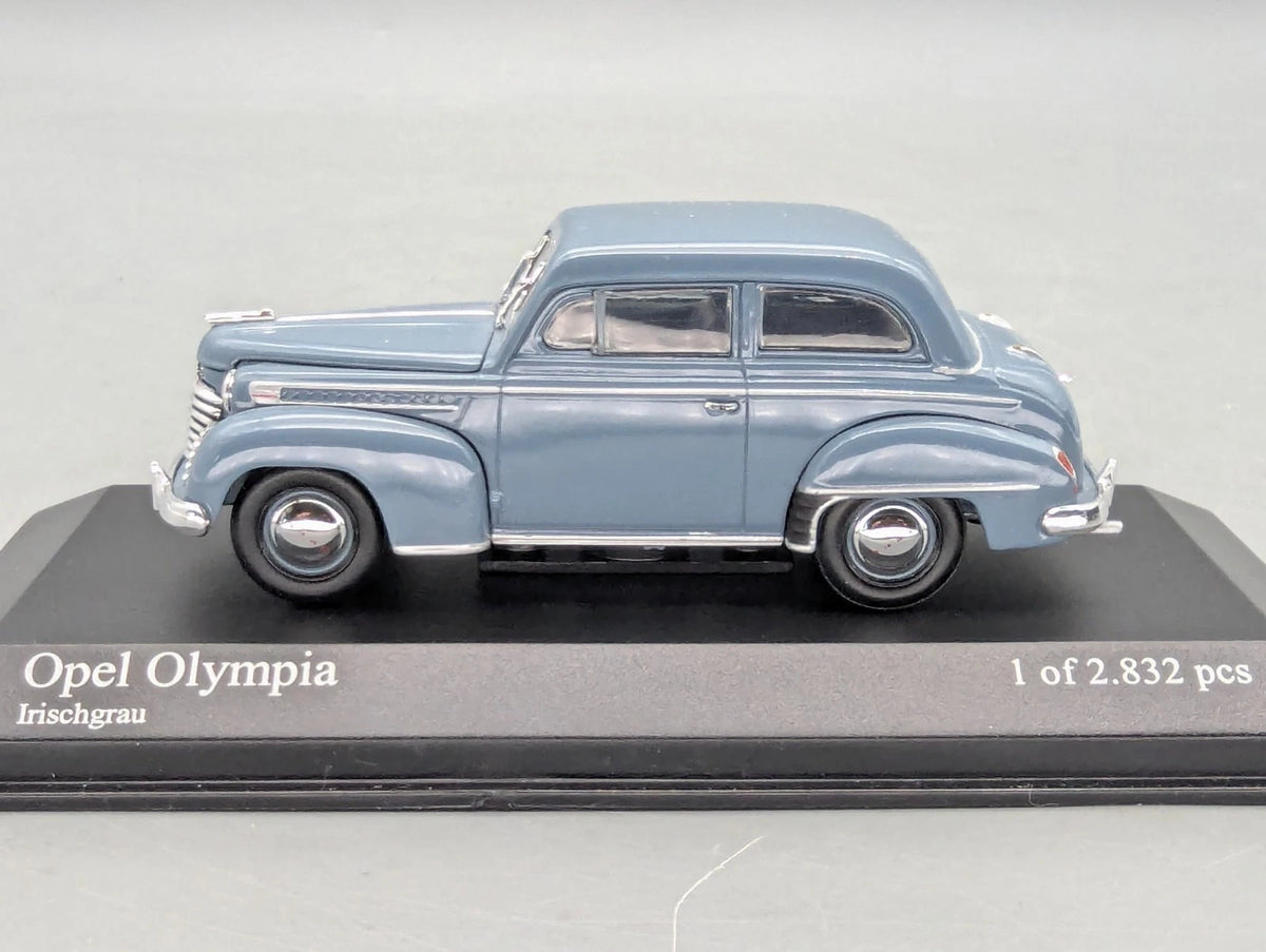 Modellautos 1:43 Minichamps Opel Olympia 1952 Irischgrau mit OVP