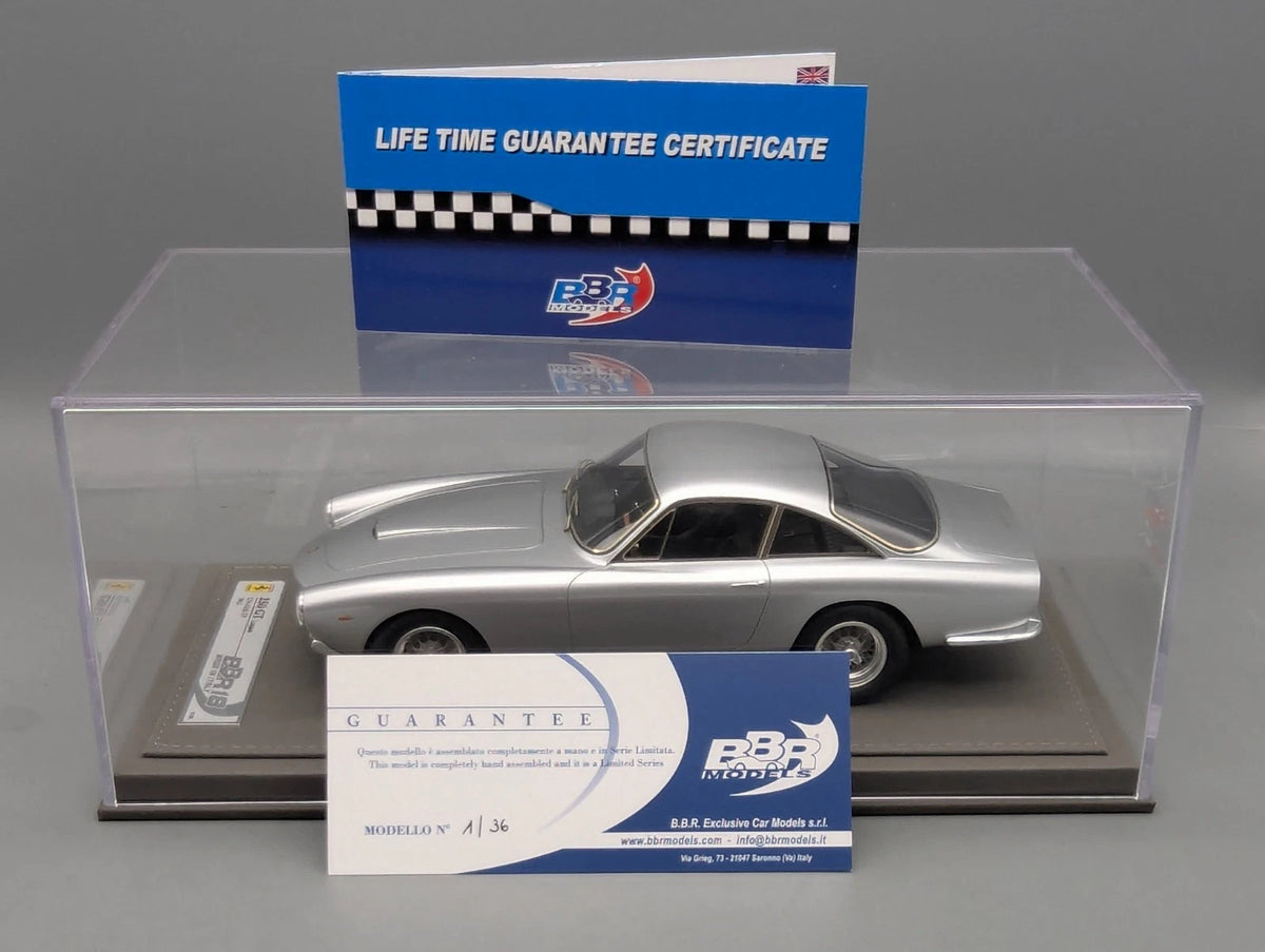 Modellautos 1:18 BBR Ferrari 250 GT Lusso S/N 4335 1963 Silber Ltd 01/36 mit OVP