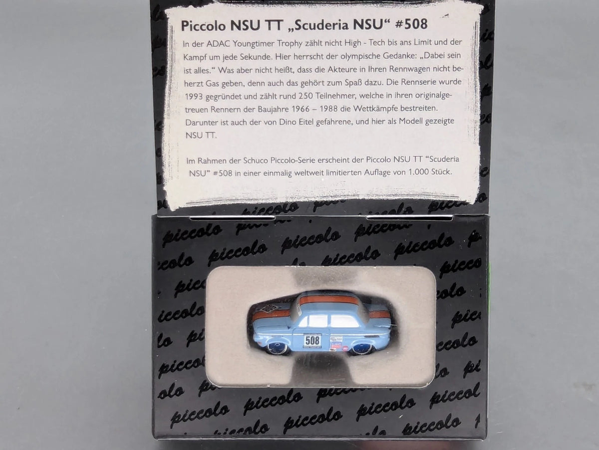 Modellautos 1:90 Schuco Piccolo NSU TT Scuderia NSU #508 mit OVP