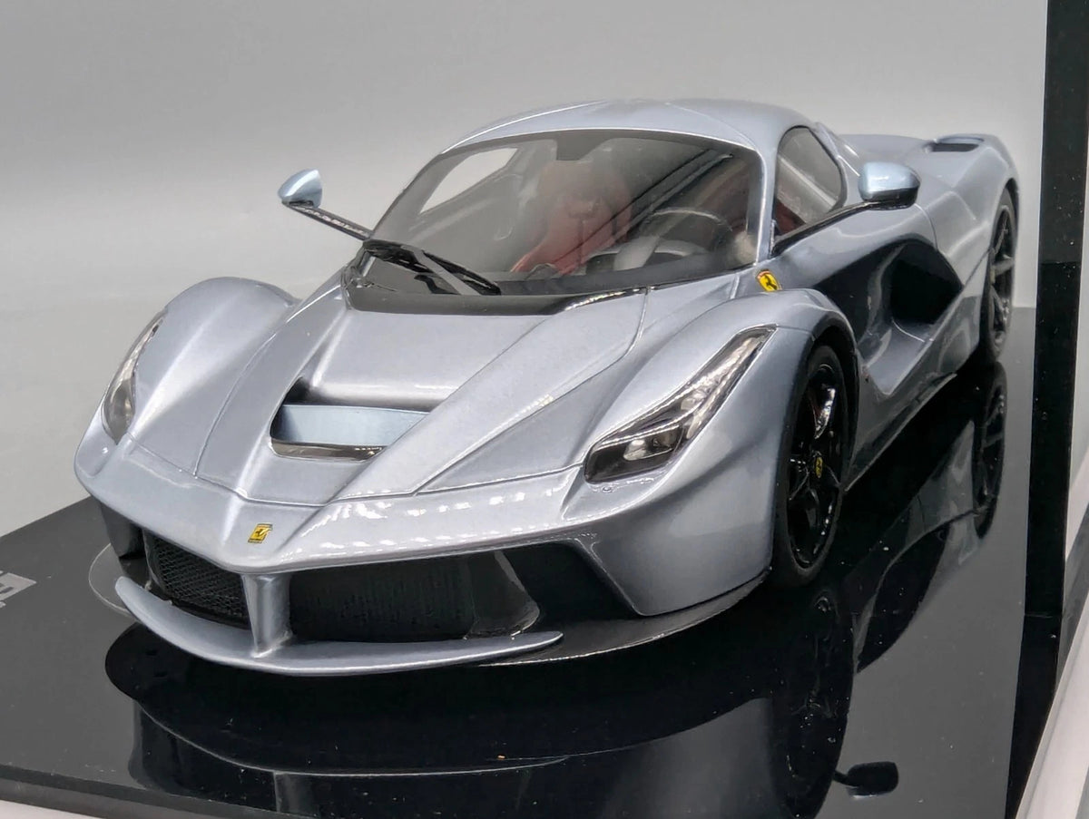 Modellautos 1:18 BBR Ferrari LaFerrari 2013 Silver Alloy Lt 03/10 OVP