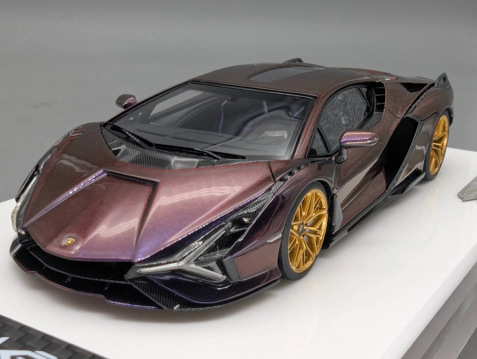 Eidolon Make Up 1:43 Lamborghini Sian FKP 37 2019 Blu Hal "Build to Order" OVP