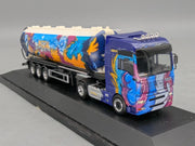 Lkw Modell 1:87 Herpa Steyr ST-A XXL Silosattelzug Silo-Melmer Pitztal Vitrine