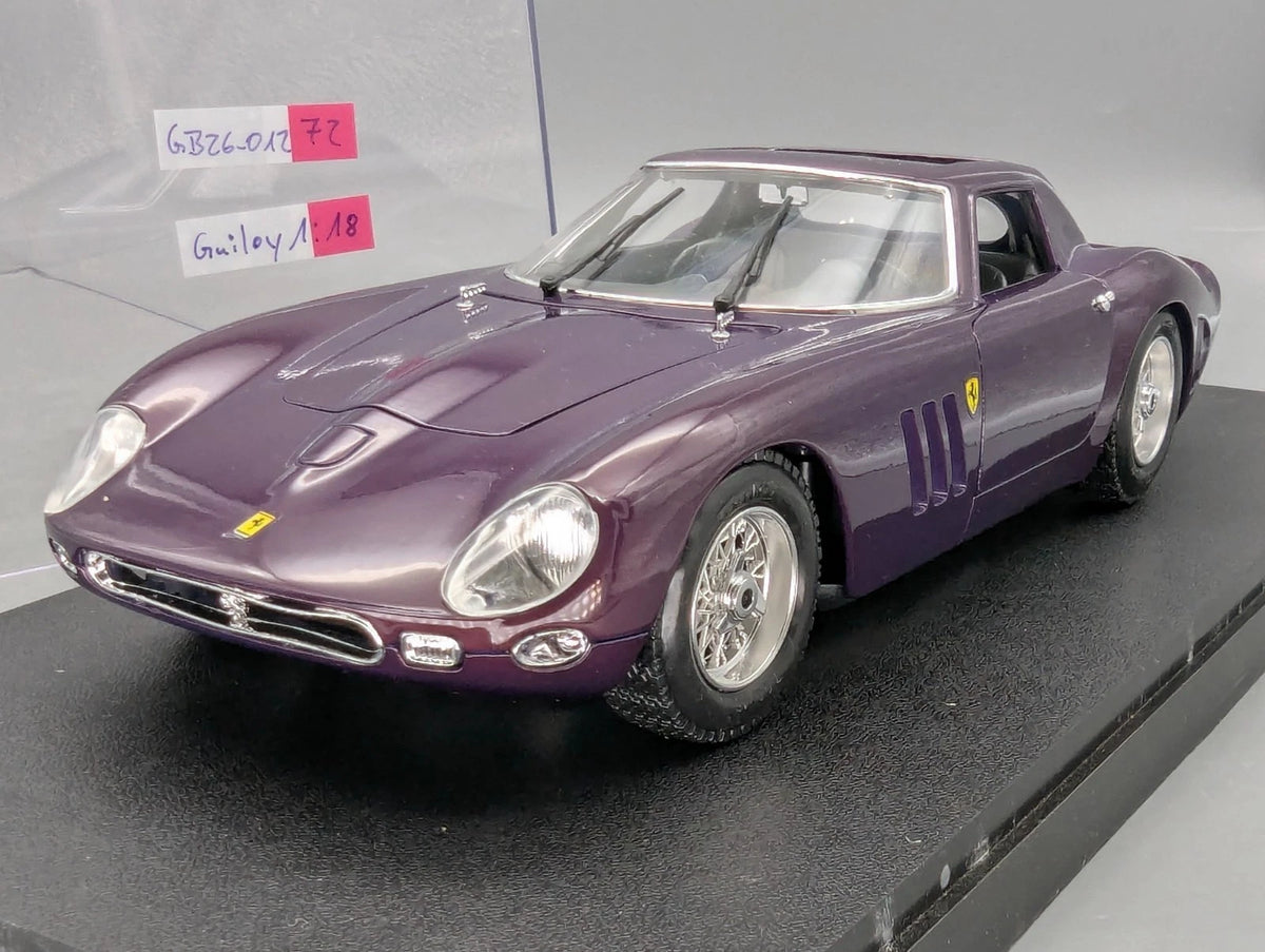Modellautos 1:18 Guiloy 67527 Ferrari 250 GTO 1964 Violet Purple mit Vitrine