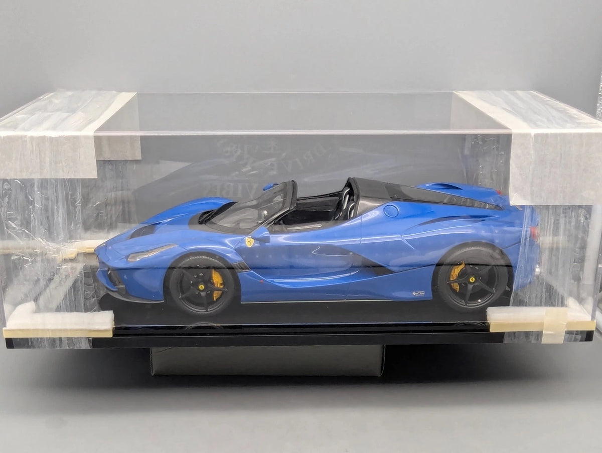 Modellautos 1:12 BBR Ferrari LaFerrari Aperta Azzurro Dino Ltd 05/05 Vitrine OVP