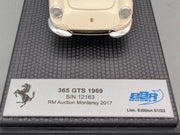 Modellautos 1:43 BBR Ferrari 365 GTS 1969 S/N 12163 Auction 2017 Ltd 01/22 OVP