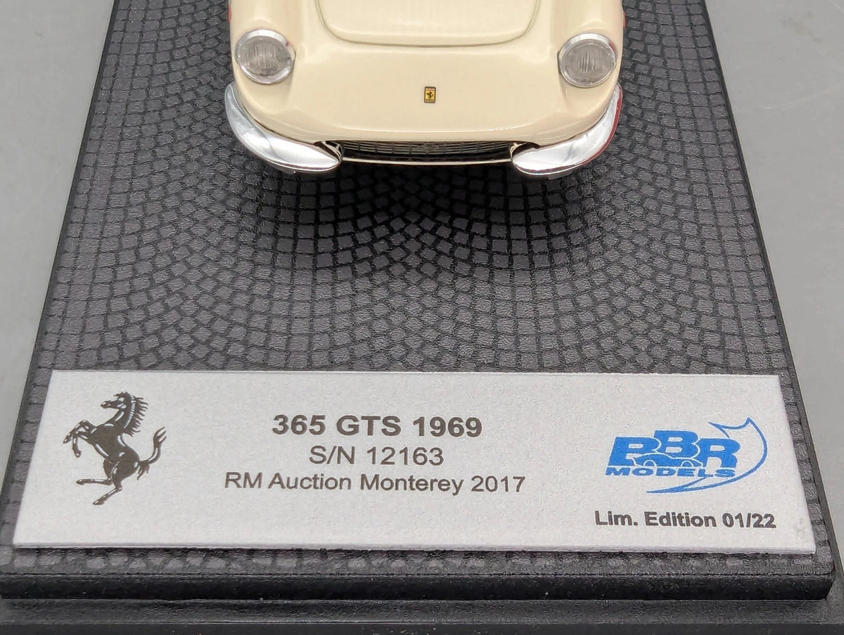 Modellautos 1:43 BBR Ferrari 365 GTS 1969 S/N 12163 Auction 2017 Ltd 01/22 OVP