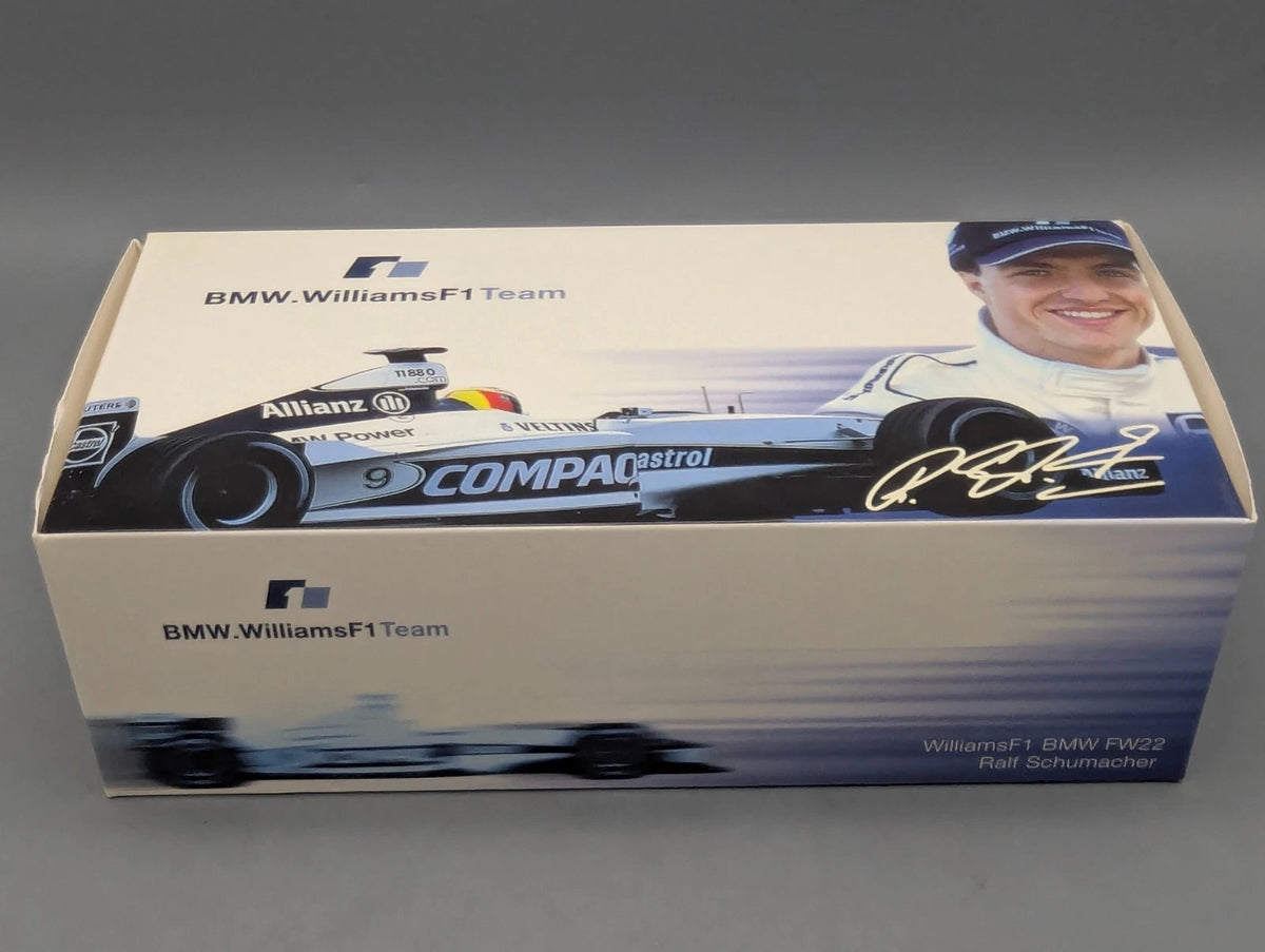 Modellautos 1:18 Minichamps Williams BMW F1 FW22 2000 #9 R Schumacher Dealer OVP