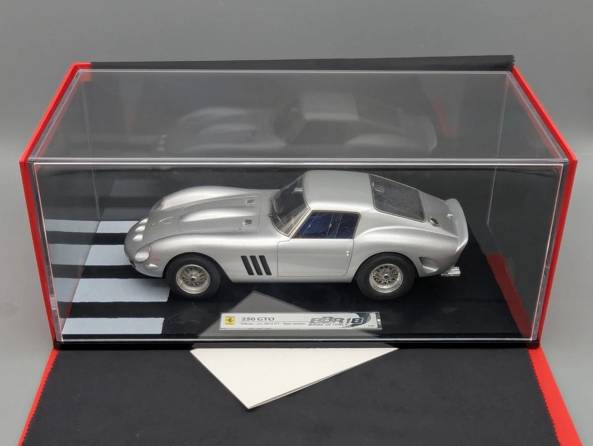 Modellautos 1:18 BBR Ferrari 250 GTO Rain Dirty Version Ltd 01/20 Silber mit OVP