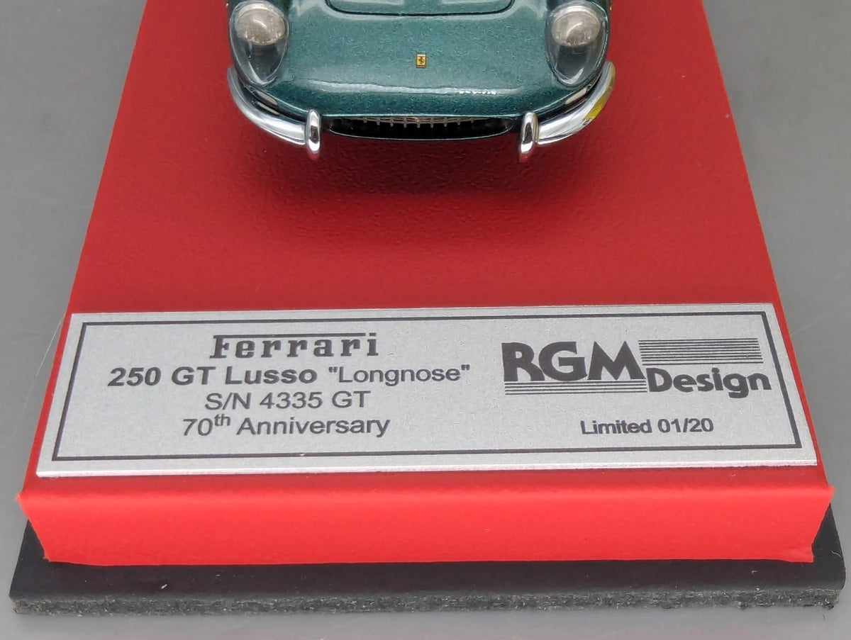 Modellautos 1:43 BBR RGM Ferrari 250 GT Lusso Longnose S/N 4335 Ltd 01/20 in OVP