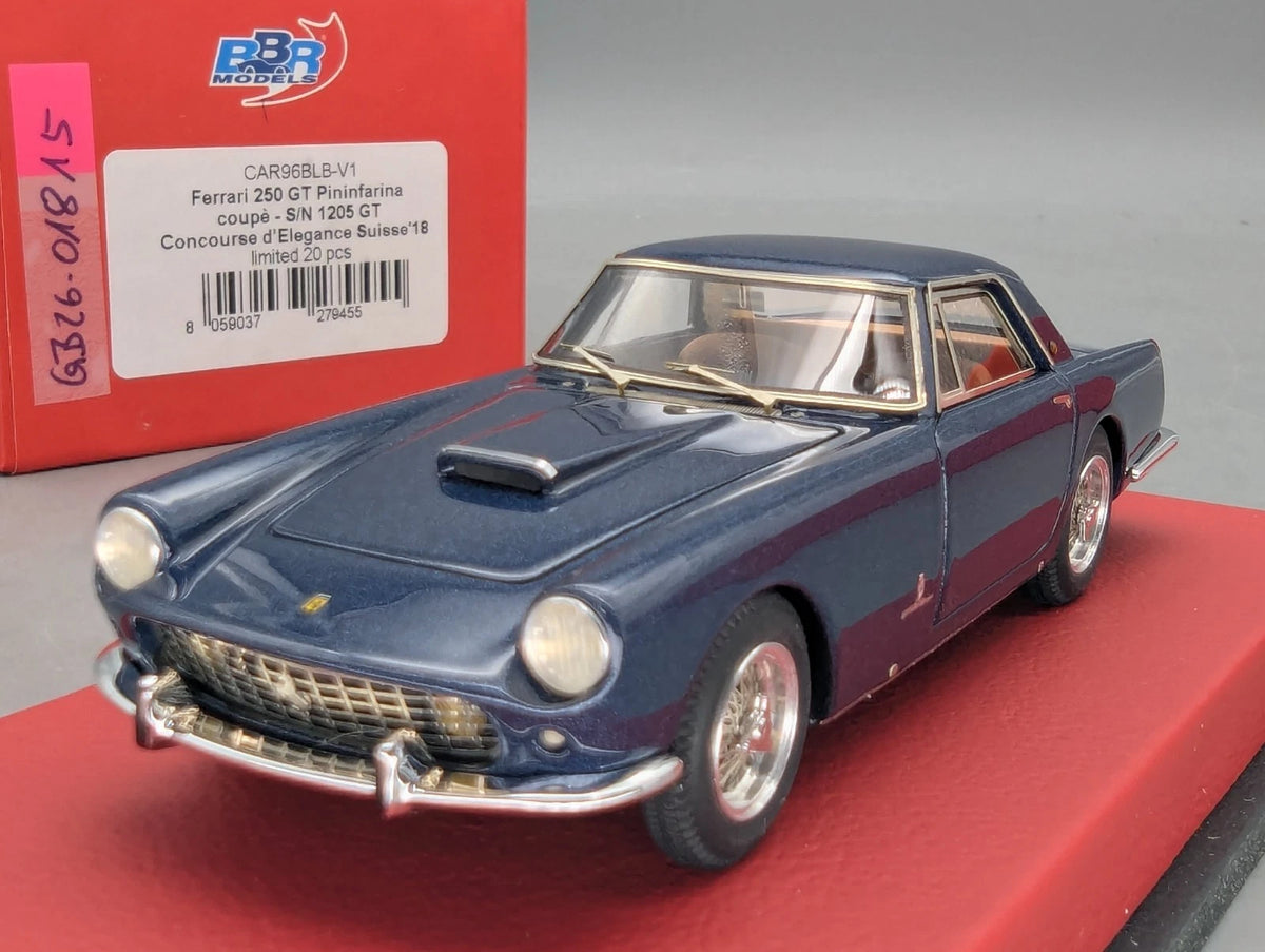 Modellautos 1:43 BBR Ferrari 250 GT Pininfarina Coupe S/N 1205 GT 10/20 mit OVP