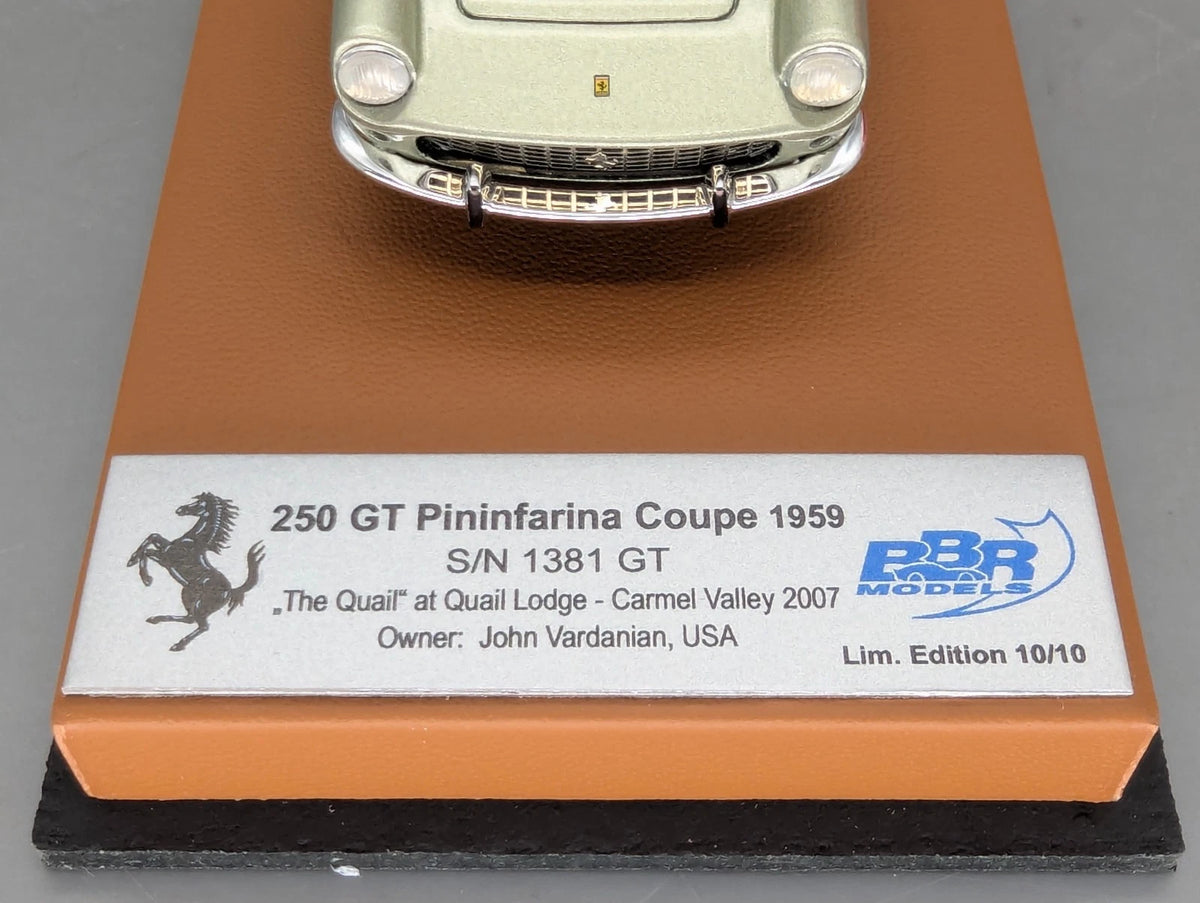 Modellautos 1:43 BBR Ferrari 250 GT Pininfarina Coupe Version 2007 10/10 mit OVP