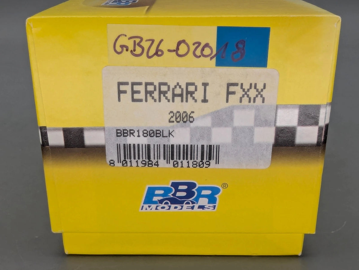 Modellautos 1:43 BBR Ferrari FXX  2006 Black mit Vitrine + OVP