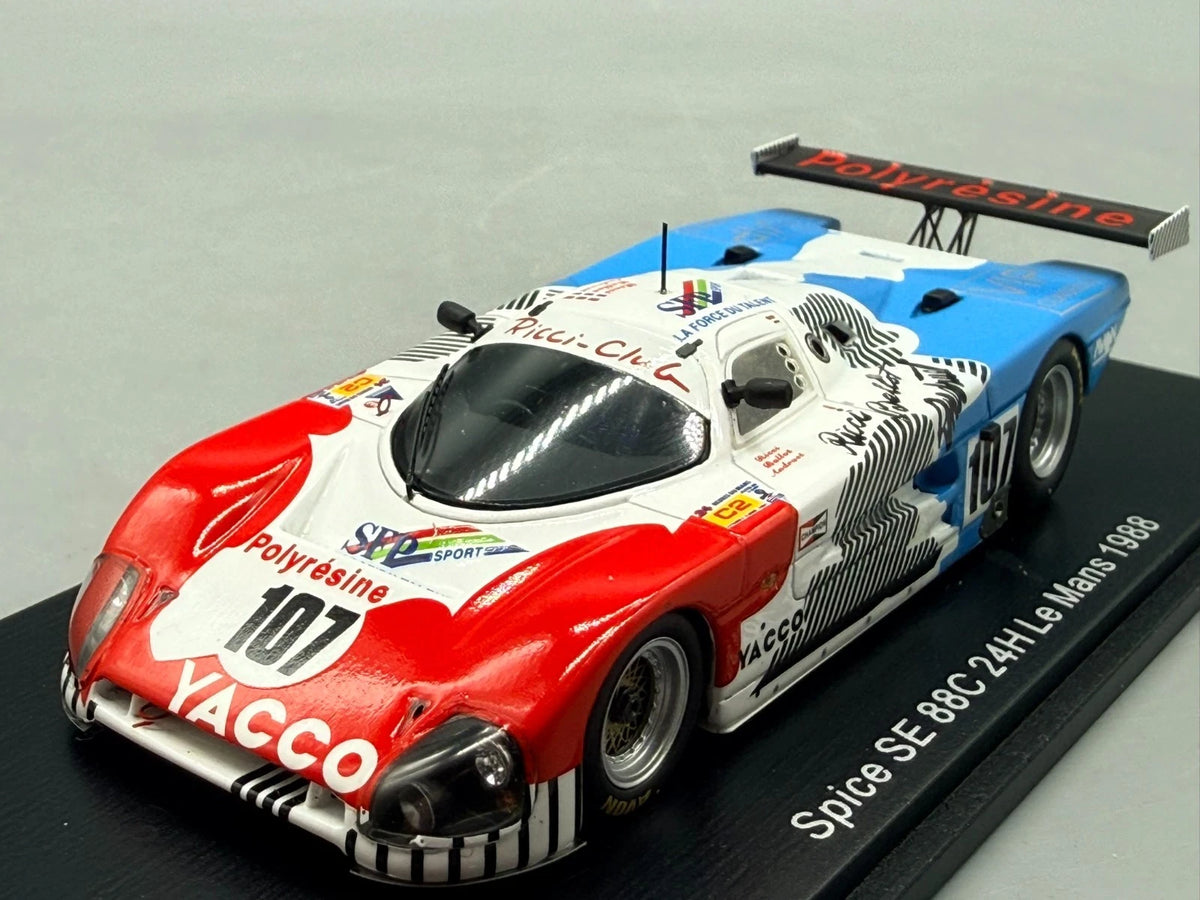 Modellautos 1:43 Spark Spice SE 88C - 24h Le Mans 1988 #107 + OVP