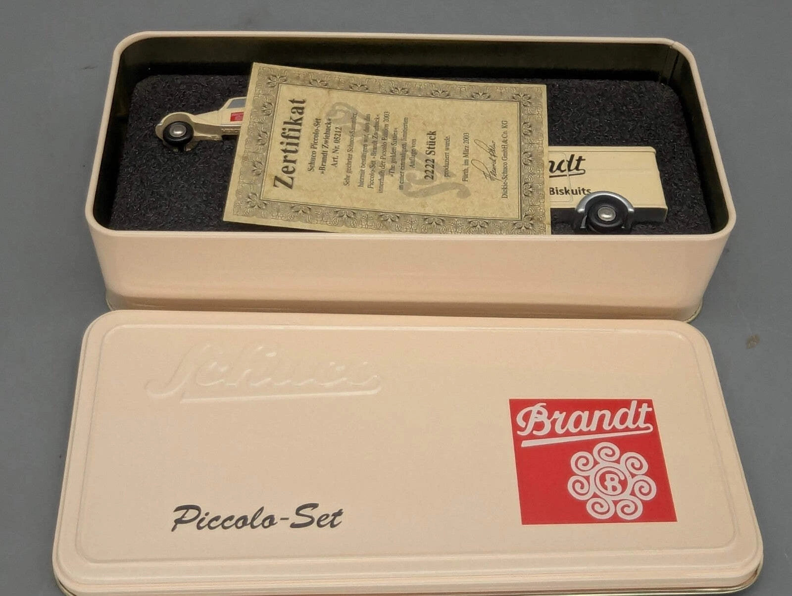 Modellautos 1:90 Schuco Piccolo-Set Brandt Zwieback 2-teilig mit OVP