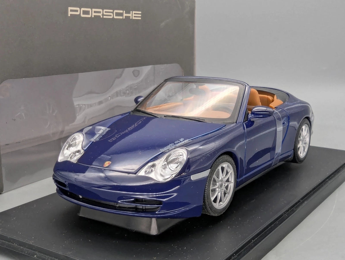 Modellautos 1:18 Spark Porsche 911 Carrera Cabriolet Blau WAP Dealer OVP