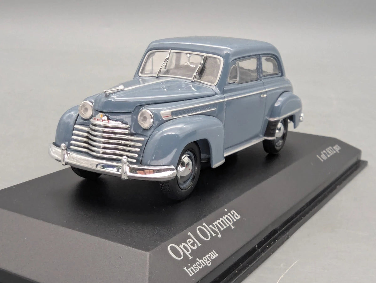 Modellautos 1:43 Minichamps Opel Olympia 1952 Irischgrau mit OVP