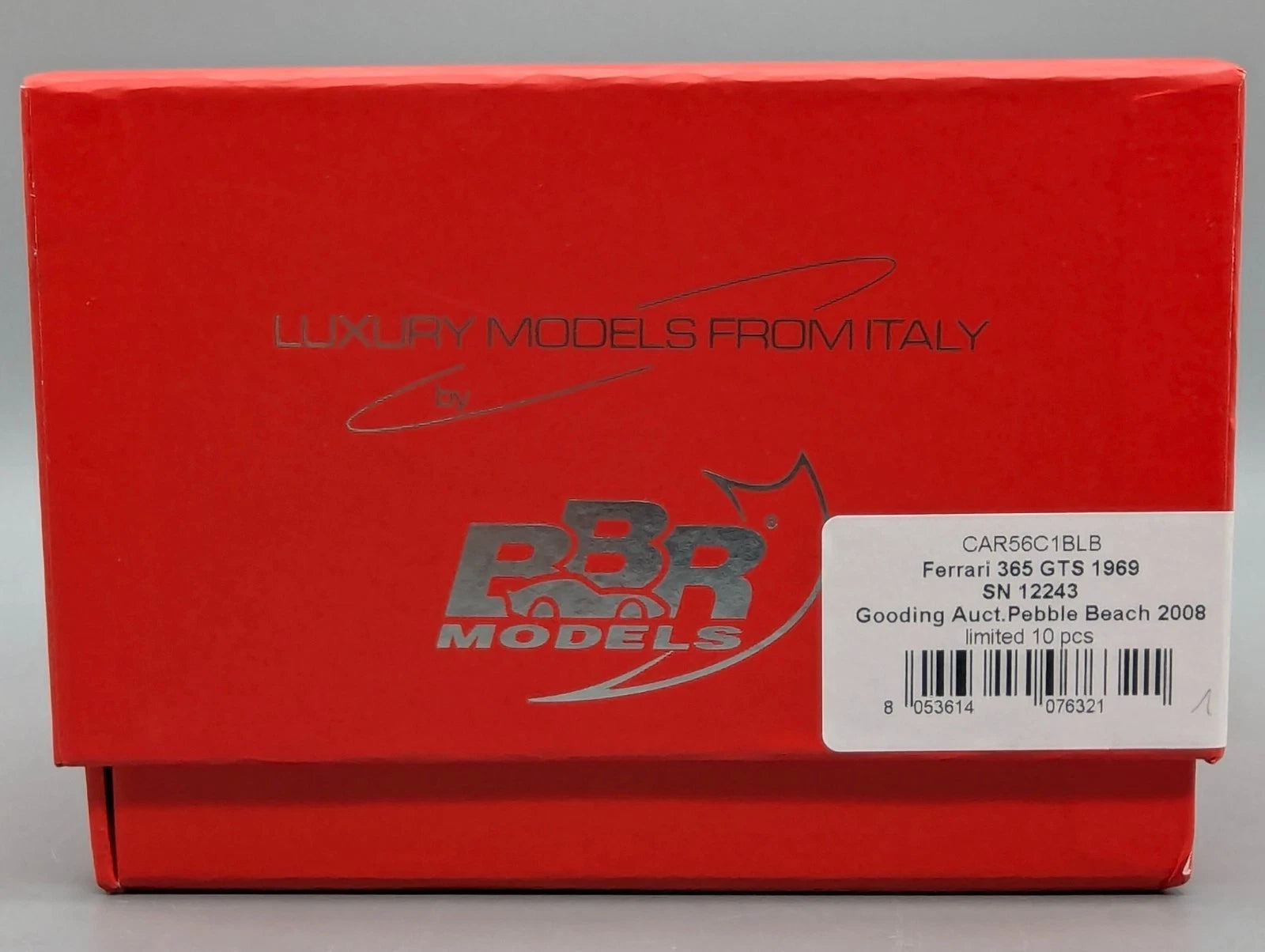 Modellautos 1:43 BBR Ferrari 365 GTS 1969 Gooding Auction 2008 Ltd 01/10 mit OVP