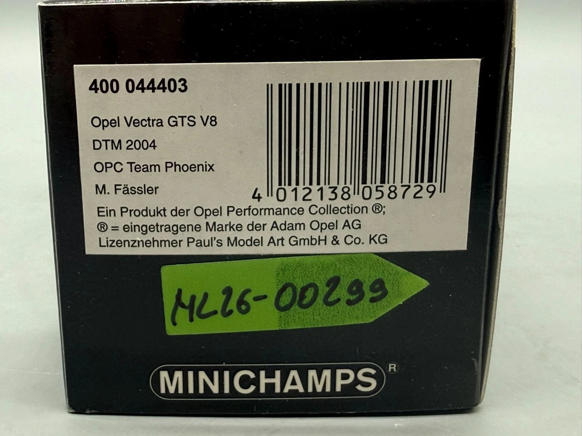Modellautos 1:43 Minichamps Opel Vectra GTS V8 DTM 2004 OPC #3 mit OVP